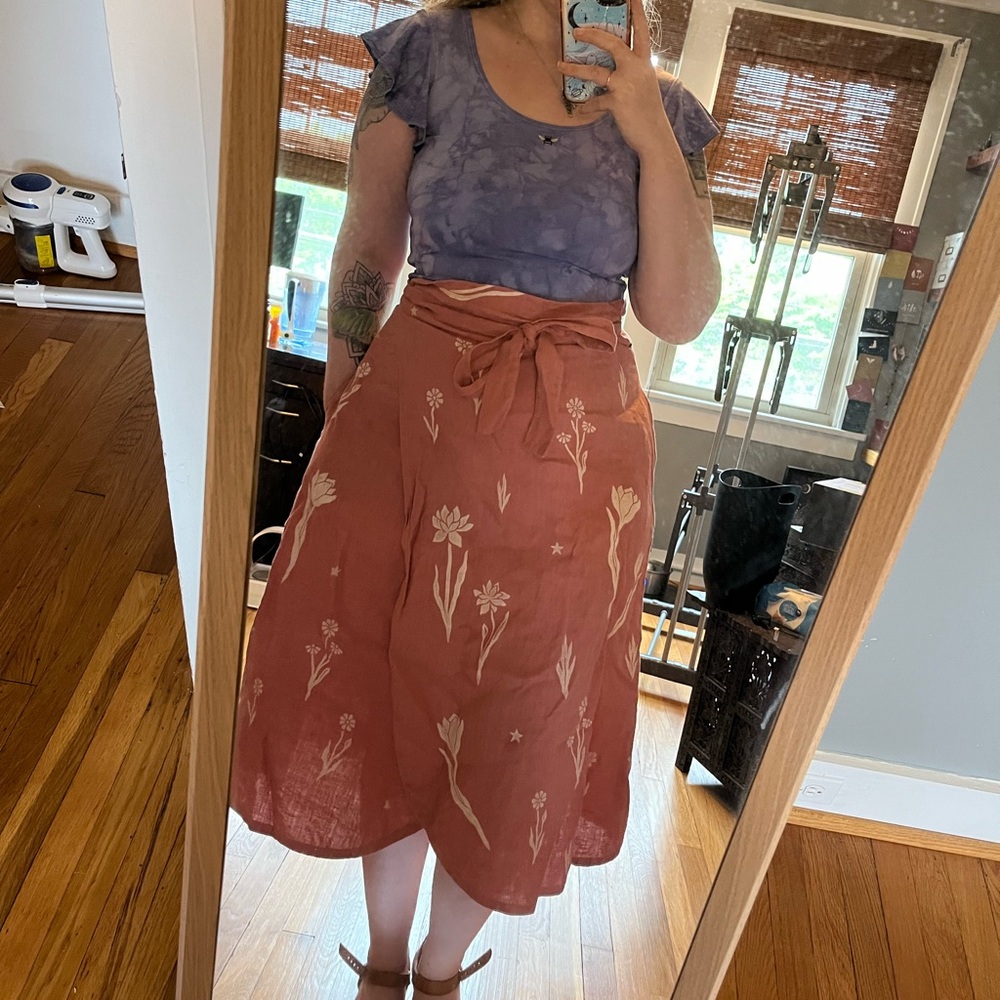 Sister Nettle wrap skirt